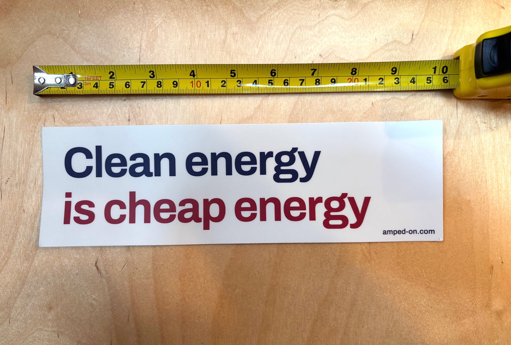 Clean is cheap - Bumper sticker
