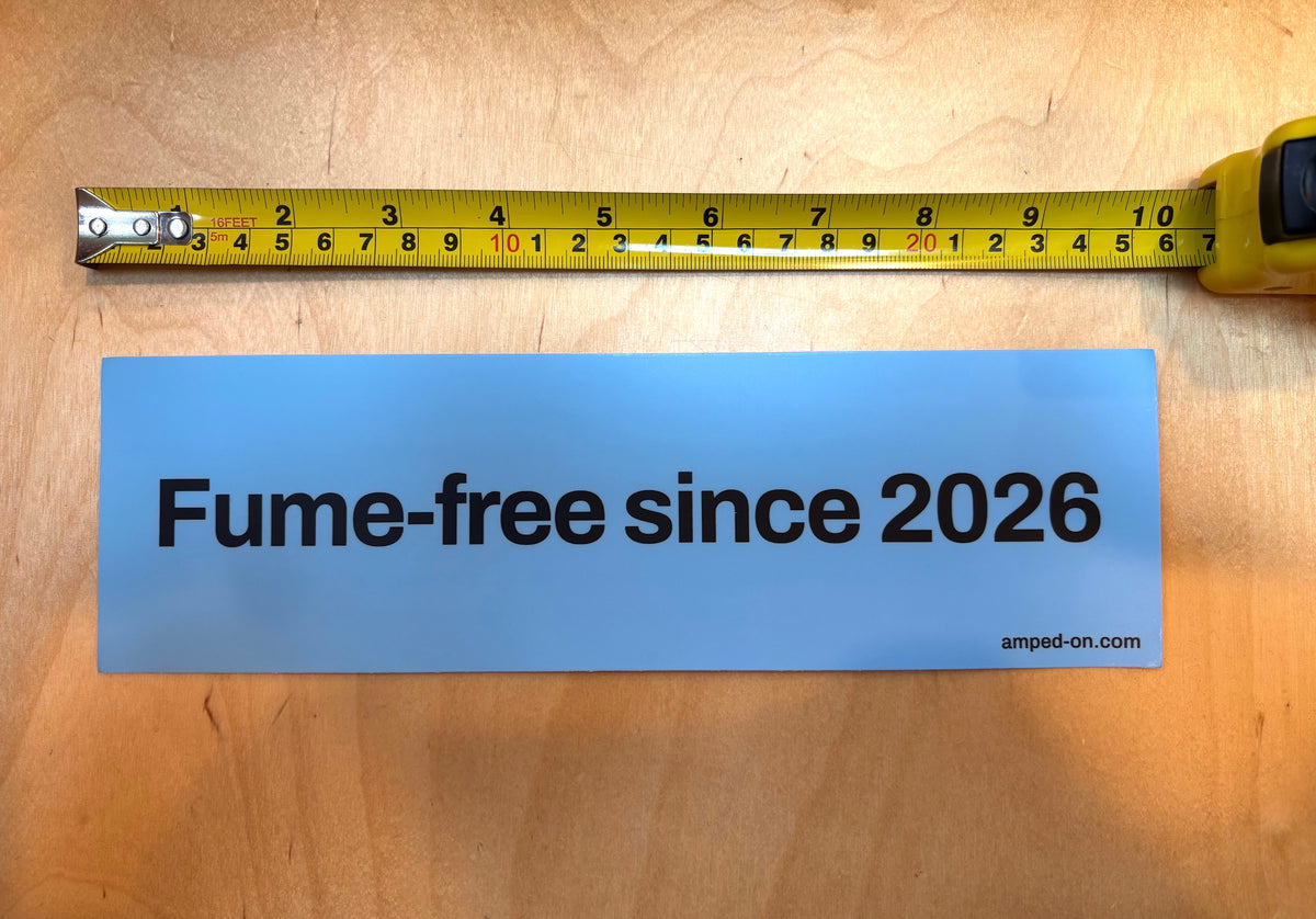 Fume-free since 2026 - Bumper sticker